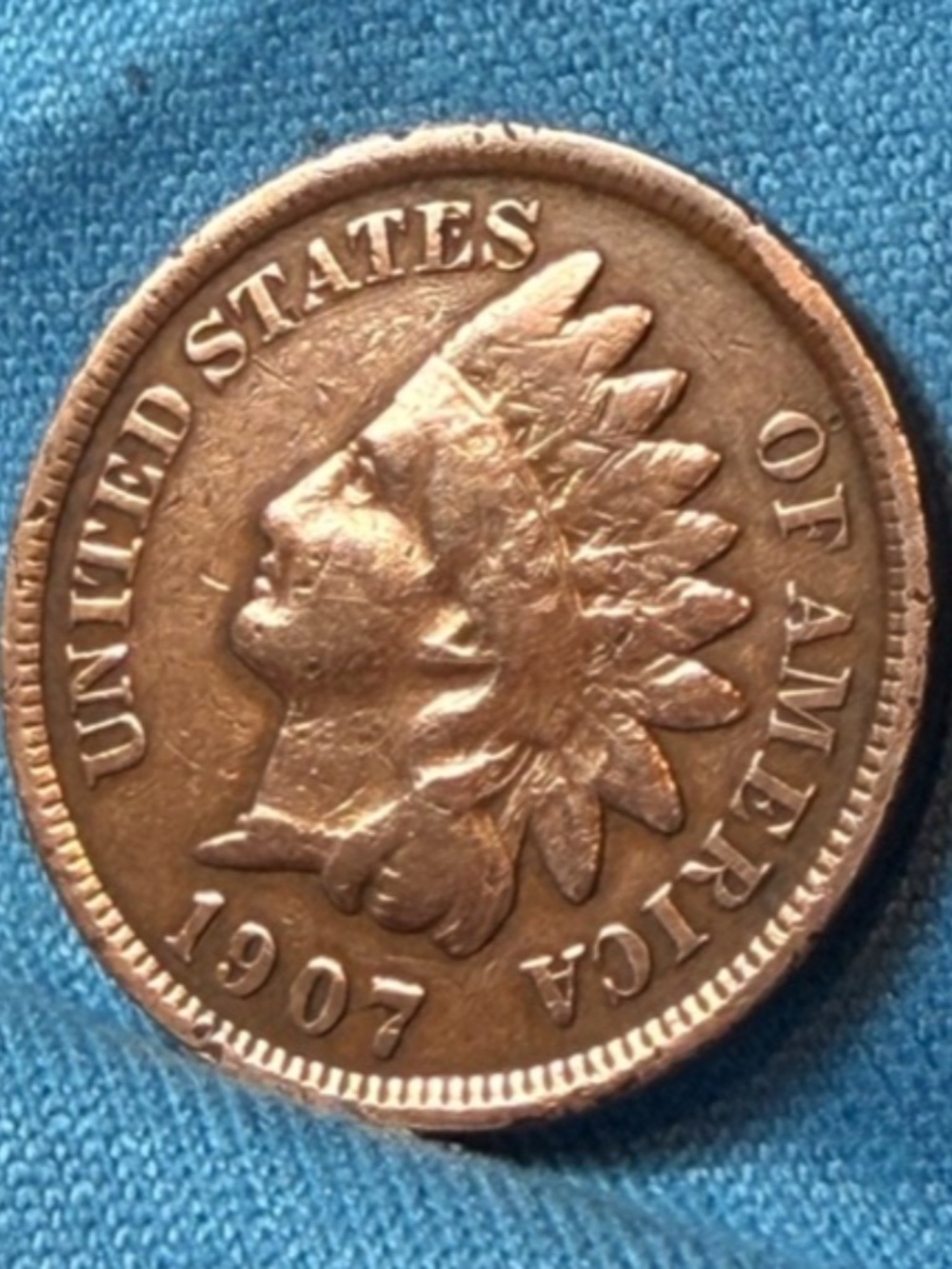 1907 Indian Head Penny Very Fine #206536049448